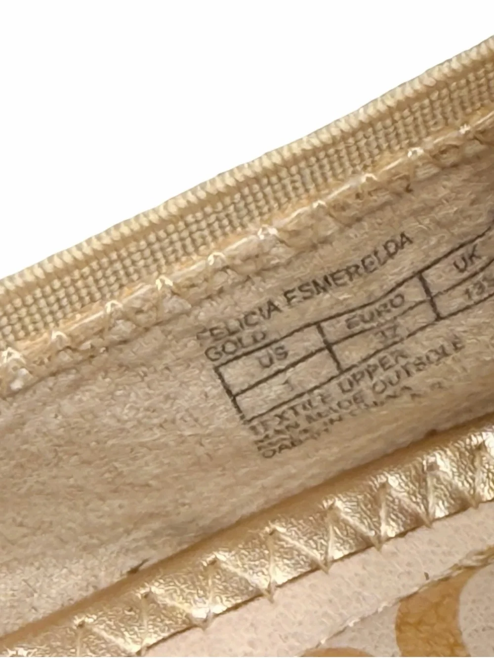 Sam Edelman Bow Back Ballerina Flats Champagne Gold Glitter
